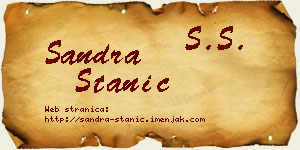 Sandra Stanić vizit kartica